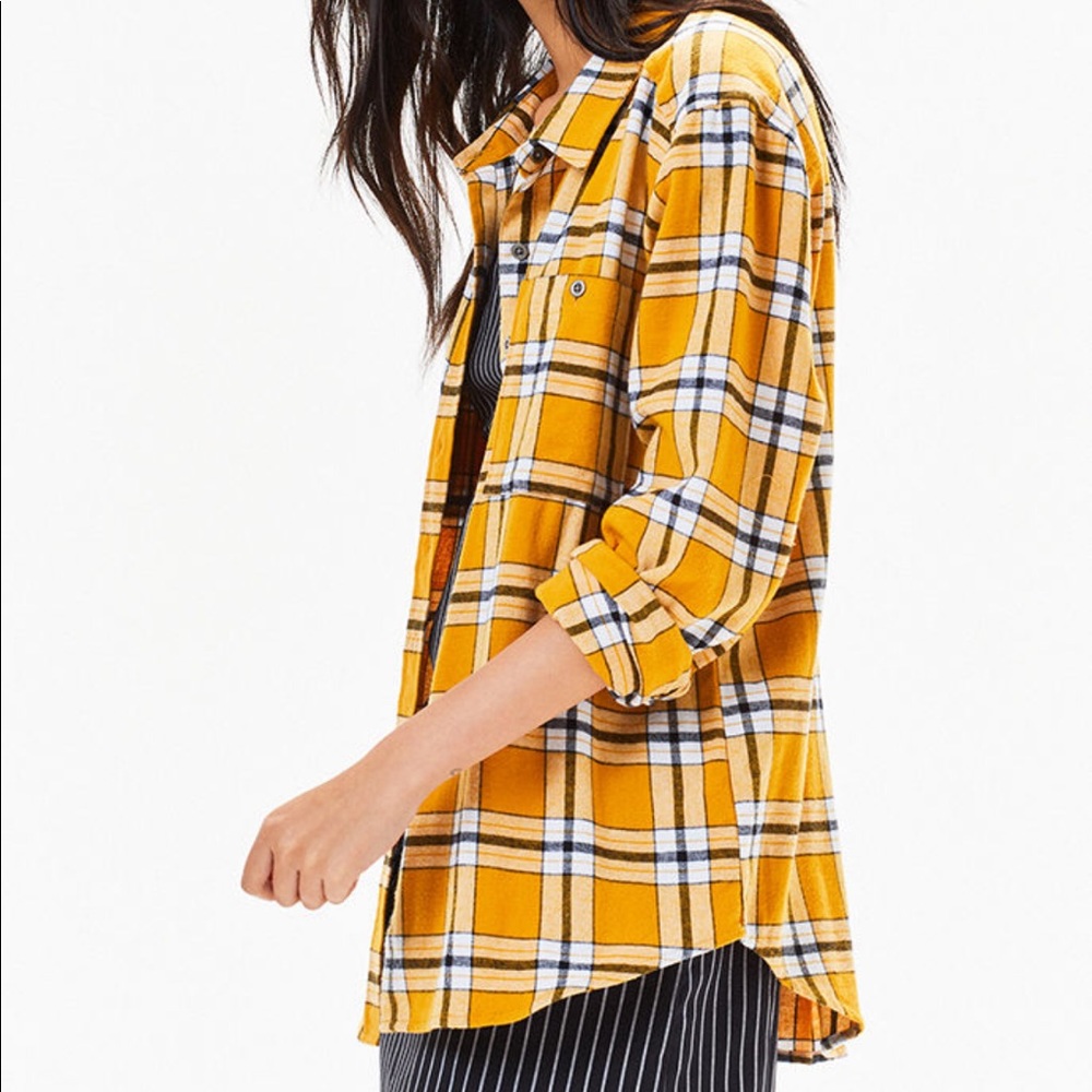 Mustard Flannel Shirt